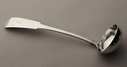 Scottish Provincial Silver Toddy Ladle - David Gray, Dumfries, Clan Campbell of Cawdor 